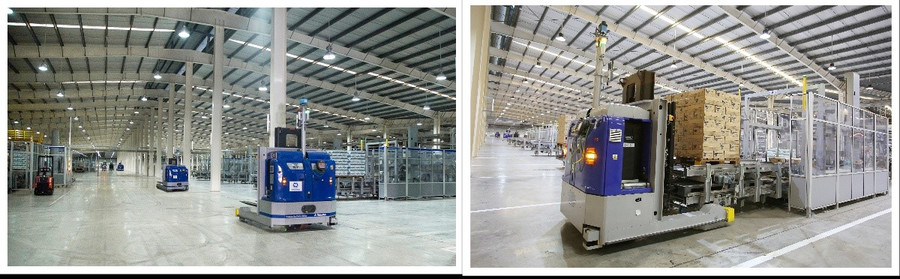 Robot LGV hiện đại giúp giảm 62% khí thải phát ra so với xe nâng truyền thống Robot LGV hiện đại giúp giảm 62% khí thải phát ra so với xe nâng truyền thống