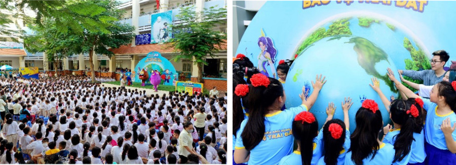 Chuỗi hoạt động nâng cao nhận thức cho học sinh về bảo vệ môi trường tại các trường học cho hơn 65.000 học sinh được Vinamilk tổ chức năm 2022.