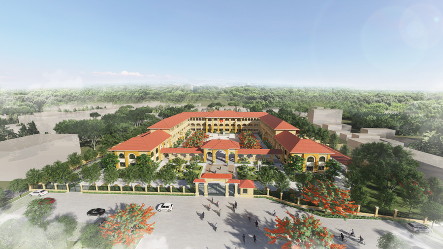 Phối cảnh 3D trường THPT Võ Văn Tần Phối cảnh 3D trường THPT Võ Văn Tần