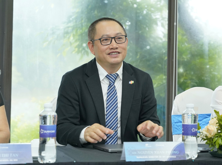 Ông Nguyễn Xuân Phong tại lễ ký kết hợp tác với Công ty OURHOME Vietnam.