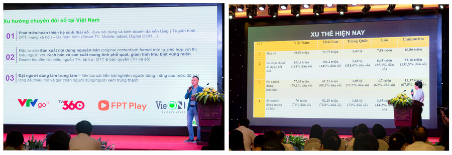 Các đại biểu chia sẻ về các xu thế phát thanh truyền hình hiện nay ở trong và ngoài nước. Các đại biểu chia sẻ về các xu thế phát thanh truyền hình hiện nay ở trong và ngoài nước.