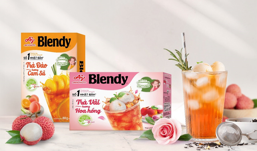 Blendy® Trà Vải hoa hồng có vị chiết xuất vải thanh ngọt cùng hương thơm hoa hồng thoang thoảng Blendy® Trà Vải hoa hồng có vị chiết xuất vải thanh ngọt cùng hương thơm hoa hồng thoang thoảng