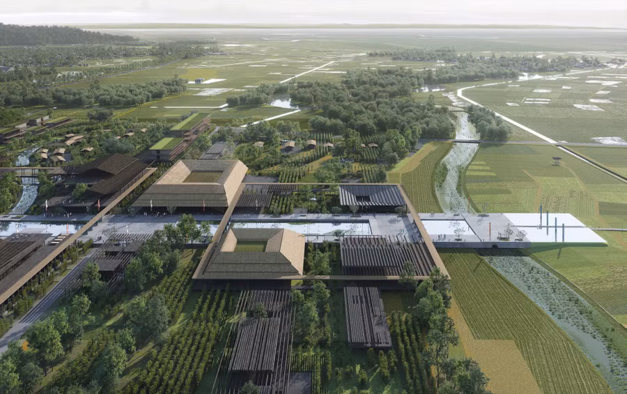 Khu du lịch văn hoá thuộc Khu di tích quốc gia đặc biệt Khu lưu niệm Chủ tịch Hồ Chí Minh.