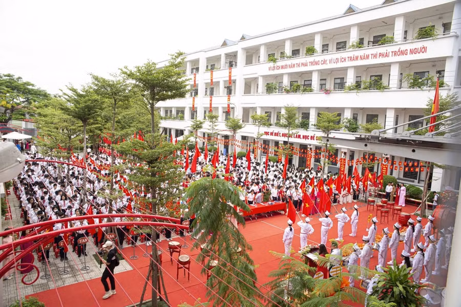 Lễ khai giảng năm học 2023-2024 vừa qua của nhà trường.