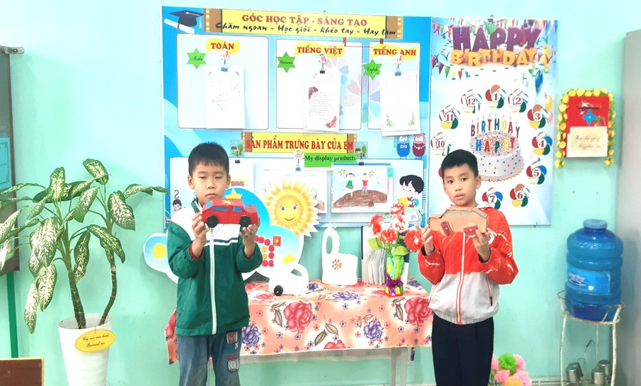 Góc STEM của học sinh lớp 4A trường Tiểu học Quang Trung. Góc STEM của học sinh lớp 4A trường Tiểu học Quang Trung.