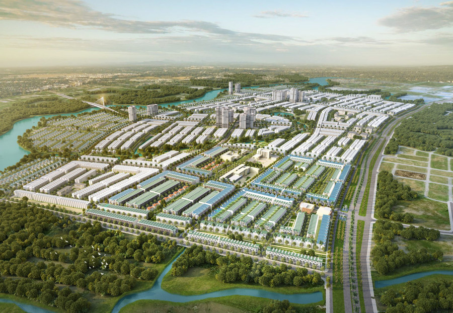 Phối cảnh tổng thể dự án T&T Millennia tại Long An với quy mô 267 ha Phối cảnh tổng thể dự án T&T Millennia tại Long An với quy mô 267 ha