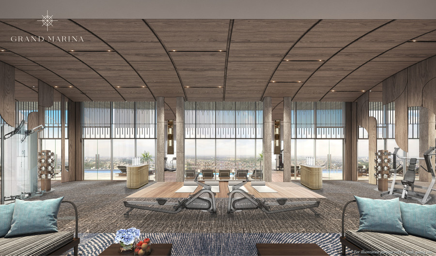 Phòng gym thiết kế sang trọng với các thiết bị hiện đại cao cấp. Ảnh: Masterise Homes Phòng gym thiết kế sang trọng với các thiết bị hiện đại cao cấp. Ảnh: Masterise Homes