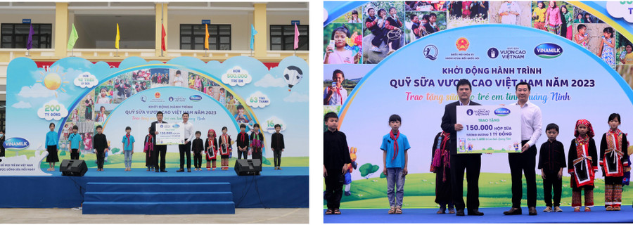 Năm nay, trẻ em có hoàn cảnh đặc biệt tại Quảng Ninh sẽ được nhận 150.000 hộp sữa trị giá 1 tỷ đồng từ Quỹ sữa Vươn cao Việt Nam Năm nay, trẻ em có hoàn cảnh đặc biệt tại Quảng Ninh sẽ được nhận 150.000 hộp sữa trị giá 1 tỷ đồng từ Quỹ sữa Vươn cao Việt Nam