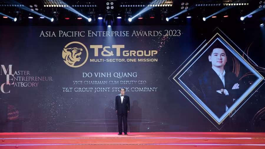 Ông Đỗ Vinh Quang, Phó Chủ tịch HĐQT Tập đoàn T&amp;T Group được APEA 2023 vinh danh Doanh nhân xuất sắc Châu Á 22023