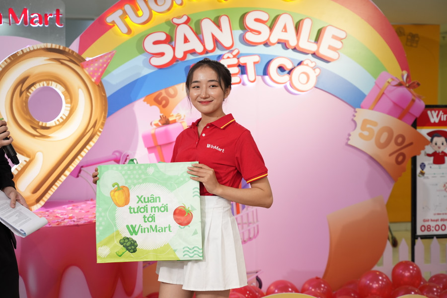 WinCommerce ra mắt ngay trong buổi lễ các phiên bản túi mua sắm thân thiện với môi trường