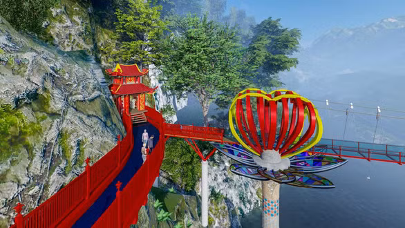 Phối cảnh cây cầu kính đầu tiên tại Việt Nam - Ảnh: Queen Việt