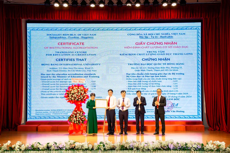 Trường ĐH Quốc tế Hồng Bàng đạt chuẩn Kiểm định cơ sở giáo dục chu kỳ II
