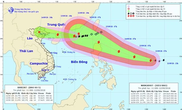 Tin bão gần bờ