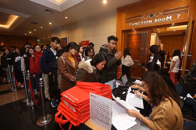 Ngày hội IELTS thu hút sự quan tâm rất lớn của các bạn trẻ