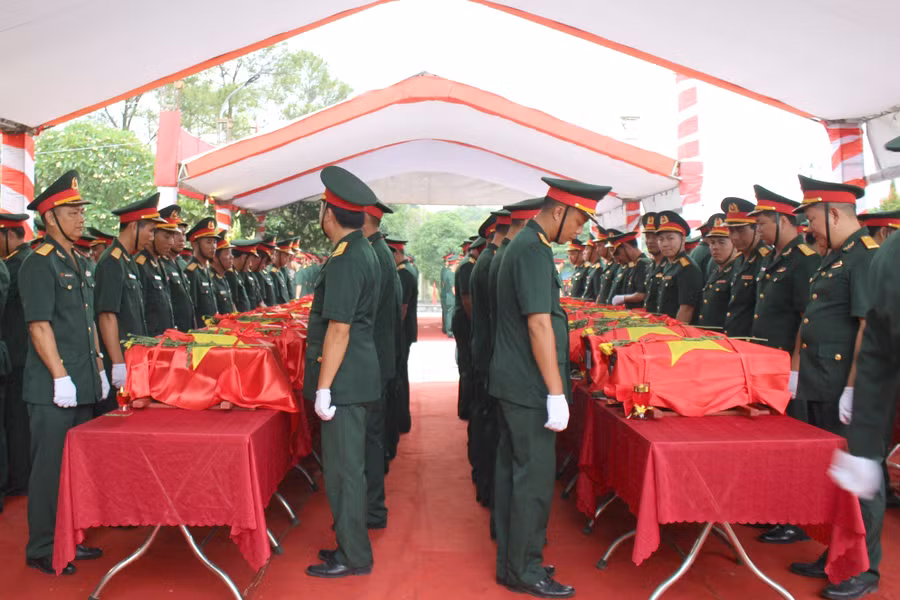 Mùa khô 2023-2024, Đội Quy tập tỉnh Nghệ An đã tìm kiếm, cất bốc được 87 hài cốt liệt sĩ.