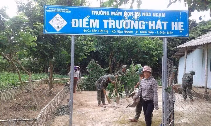 Nhiều điểm bản lẻ còn khó khăn về cơ sở vật chất, cần sự chung tay góp sức của xã hội.