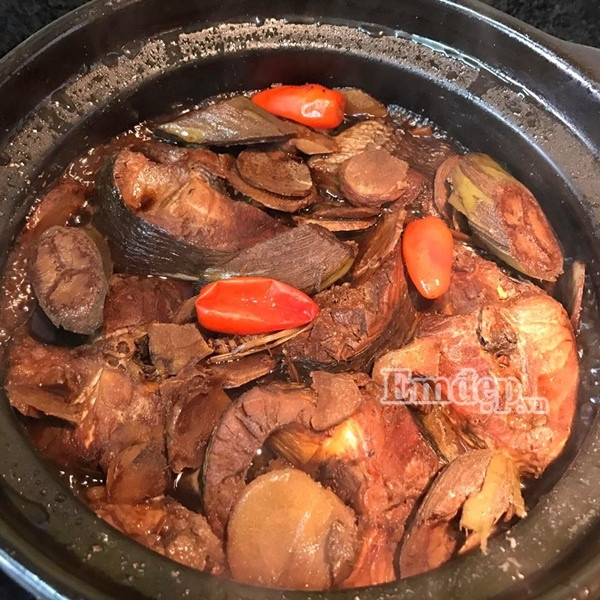 Ca qua kho chuoi xanh thom ngon cho ngay mua