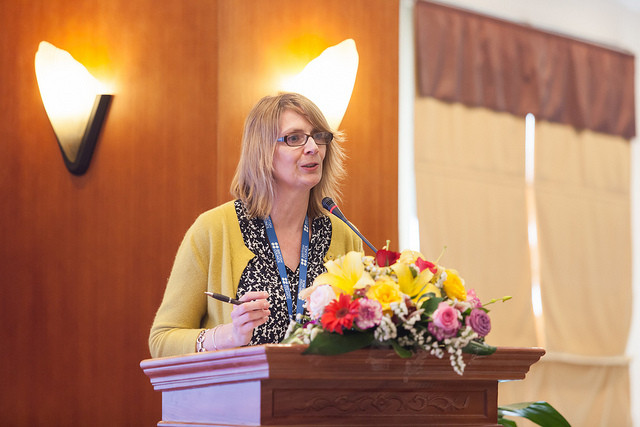 Bà Donna McGowan, Giám đốc Quốc gia, Hội đồng Anh Việt Nam, phát biểu tại hội thảo (Ảnh: Hội đồng Anh cung cấp) Bà Donna McGowan, Giám đốc Quốc gia, Hội đồng Anh Việt Nam, phát biểu tại hội thảo (Ảnh: Hội đồng Anh cung cấp)