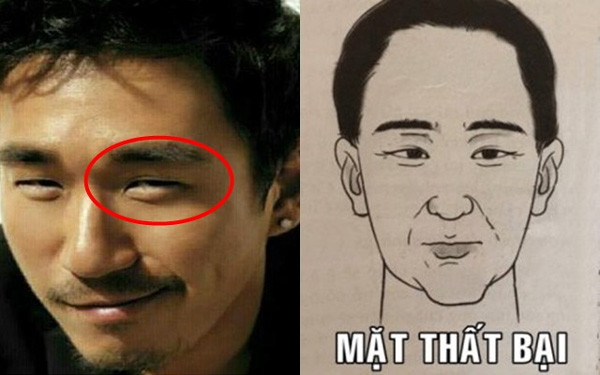 Tướng mặt đàn ông thất bại