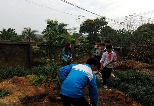 Mô hình trường học gắn với vườn bưởi tại Trường THCS Tiên Phong (huyện Đoan Hùng) Mô hình trường học gắn với vườn bưởi tại Trường THCS Tiên Phong (huyện Đoan Hùng)