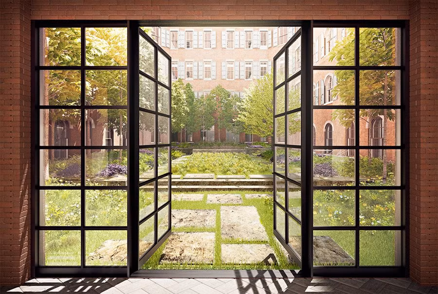 Nằm ngay chính giữa tòa nhà, khu vườn là địa điểm lý tưởng để các hộ dân tận hưởng những phút giây yên tĩnh, thanh bình nơi đây. Noi