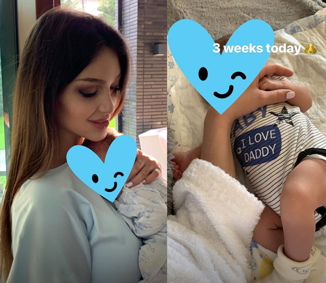 Hoa hậu Moscow khoe con trai đầu lòng với cựu vương Malaysia ảnh 1 Hoa hau Moscow khoe con trai dau long voi cuu vuong Malaysia hinh anh 2