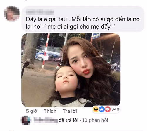 Chia sẻ của người đẹp khi bị em gái gọi là mẹ mỗi khi có điện thoại.