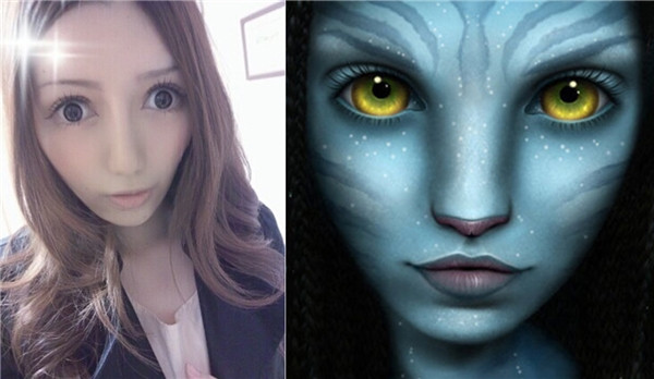 Nhiều người so sánh Na Na với nhân vật trong phim Avatar. Nhiều người so sánh Na Na với nhân vật trong phim Avatar.