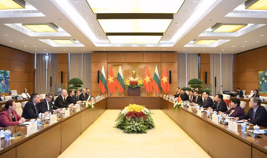 Quang cảnh hội đàm. (Ảnh: Lâm Hiển)