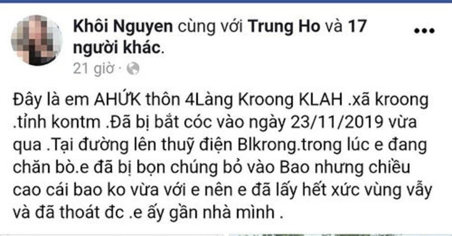 Kon Tum: Xuất hiện nhiều thông tin bắt cóc trẻ em không có thật