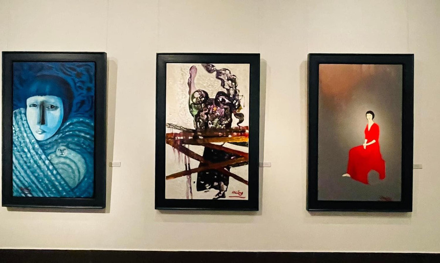 Tác phẩm trưng bày tại triển lãm “Khoảng lặng II”.