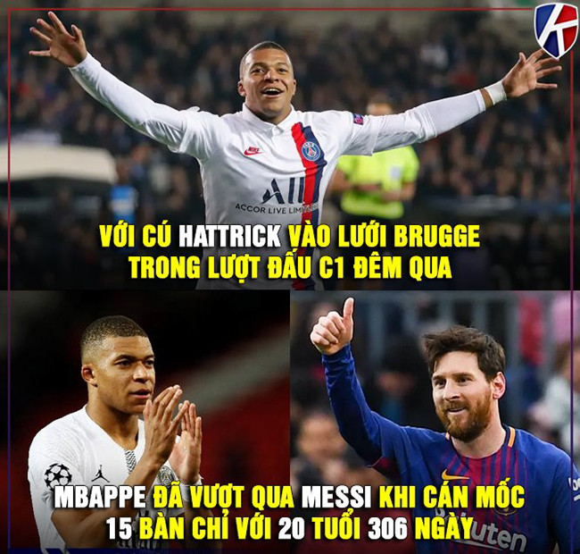 Ảnh chế: Mbappe chính thức "vượt mặt" Messi ở đấu trường C1 hình ảnh 1 anh che: mbappe chinh thuc "vuot mat" messi o dau truong c1 hinh anh 1