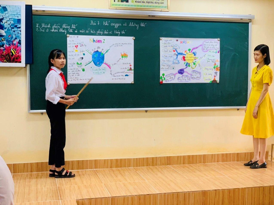 Giáo viên của trường trong một buổi hội giảng chuyên môn. Giáo viên của trường trong một buổi hội giảng chuyên môn.