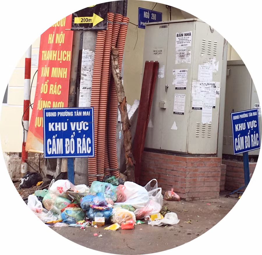 Biển cấm mất tác dụng