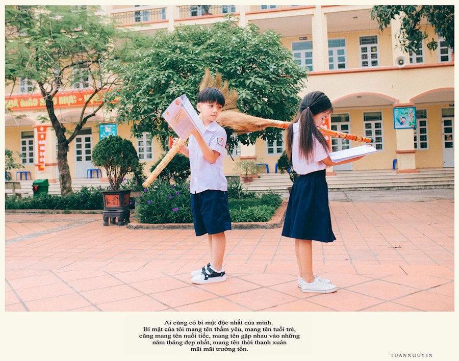 Cả bầu trời tuổi thơ ùa về qua bộ ảnh cực đẹp của cô cậu học trò tiểu học ảnh 5 Cả bầu trời tuổi thơ ùa về qua bộ ảnh cực đẹp của cô cậu học trò tiểu học ảnh 5