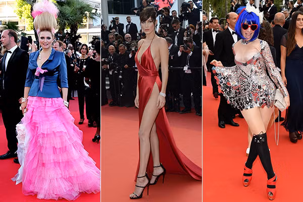 Dù đưa ra những quy tắc như bắt buộc đi giày cao gót nhưng Cannes lại không quá ngặt nghèo trong việc kiểm soát thiết kế trang phục lên thảm đỏ. Nhiều stylist nhận xét, so với các lễ trao giải như Oscar, Quả cầu vàng thì LHP này thoải mái hơn nhiều, cho các người đẹp thích gì mặc nấy, bất kể là hở hang đến đâu. Đây cũng là lý do mà các sao quốc tế khi tham dự LHP Cannes không ngại diện những bộ cánh dài cả mét, kiểu dáng phức tạp hoặc khoe thân táo bạo.