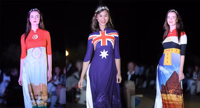 Myriam Charleins cũng cho rằng, tà áo dài có một sức mạnh vô hình khiến bất cứ phụ nữ nào khi khoác lên đều trở nên quyến rũ, dịu dàng. Chính bởi sự quyến rũ này, ngay sau show diễn, cô đã quyết định lựa chọn trang phục và áo dài quốc kỳ đến từ NTK Đỗ Trịnh Hoài Nam để xuất hiện một cách mới mẻ, khác lạ tại thảm đỏ LHP Cannes năm nay.