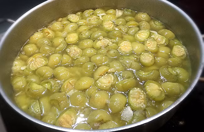 Cà pháo bung thịt ba chỉ - 4