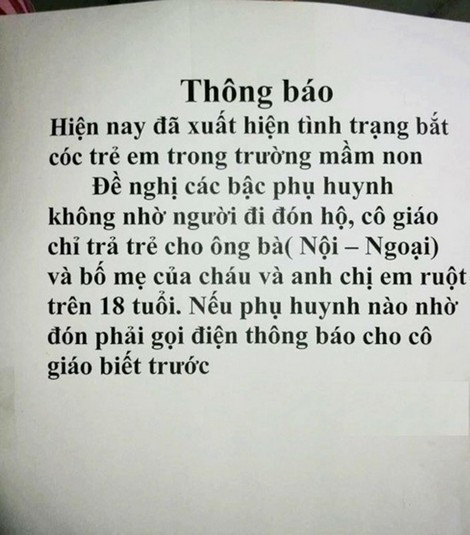 Cảnh giác với các thủ đoạn bắt cóc trẻ em Cảnh giác vói cac thu doan bat coc tre em