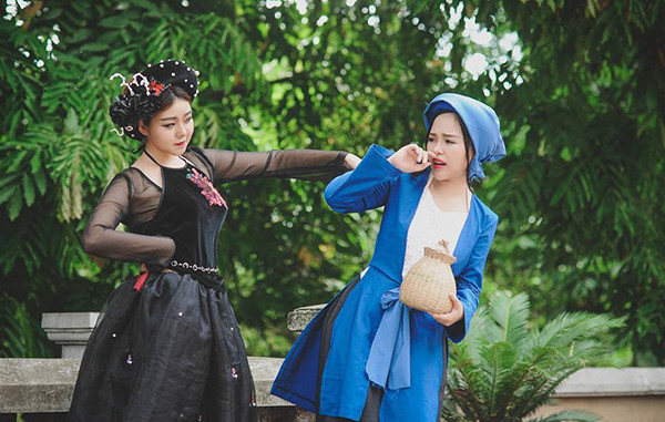 Nàng Tấm, Cám và Dì Ghẻ xinh đẹp trong bộ ảnh cosplay ảnh 9 Dì Ghẻ cay nghiệt với Tấm.