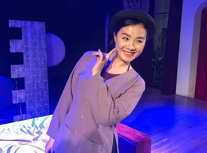 Chị Đinh Thị Hải Yến trong một vai nhỏ của vở "Chí Phèo, Thị Nở" của sân khấu Lệ Ngọc, ra mắt hồi tháng 1/2019