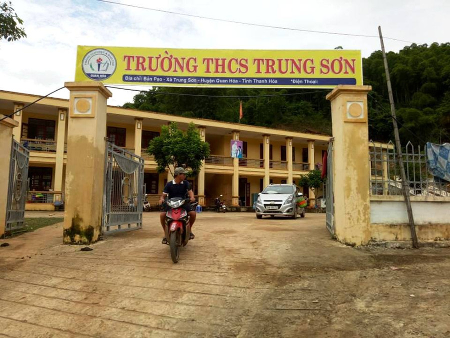Trường THCS Trung Sơn sẽ là điểm tổ chức lễ khai giảng năm học mới vào ngày mai cho cả hai cấp học ở xã này.