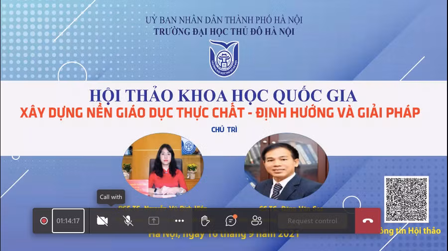 Trường Đại học Thủ đô Hà Nội chủ trì Hội thảo.