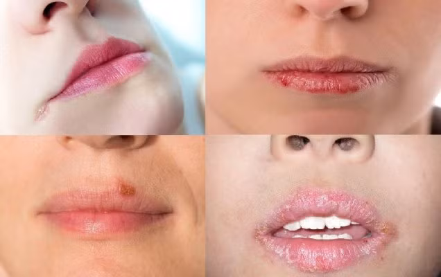 Chốc mép giai đoạn chớm bị bệnh.