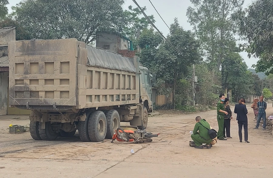 Hiện trường vụ tai nạn. (Ảnh: CTV).