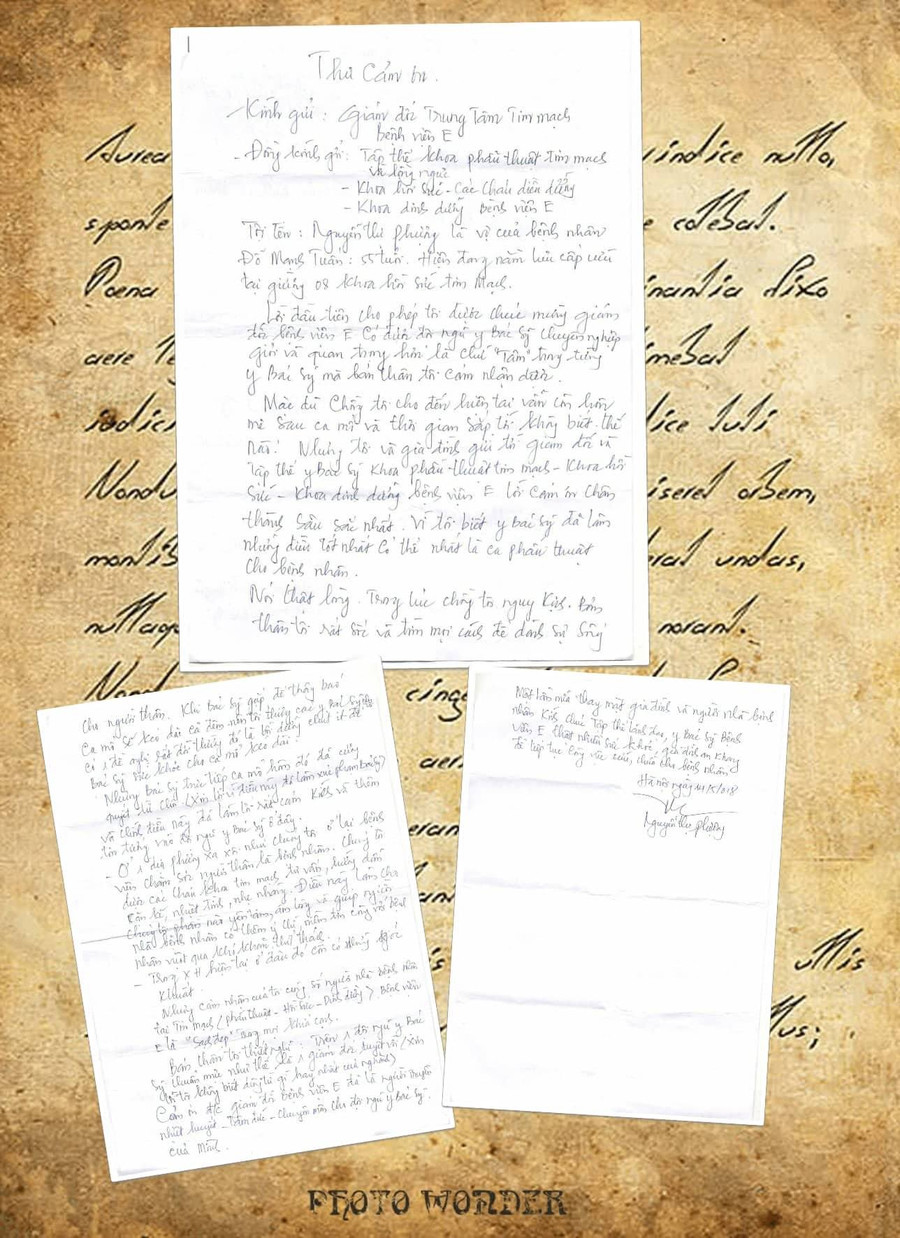 Đằng sau mỗi lá thư cám ơn là một câu chuyện, một cuộc đời Đằng sau mỗi lá thư cám ơn là một câu chuyện, một cuộc đời