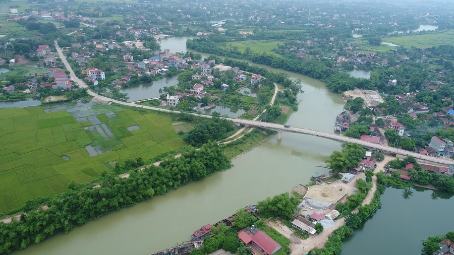 Một góc thị trấn cao Thượng - huyện Tân Yên