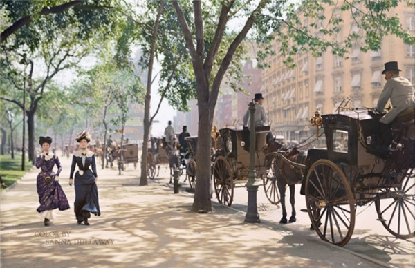 Quảng trường Madison, New York, 1900. Quảng trường Madison, New York, 1900.
