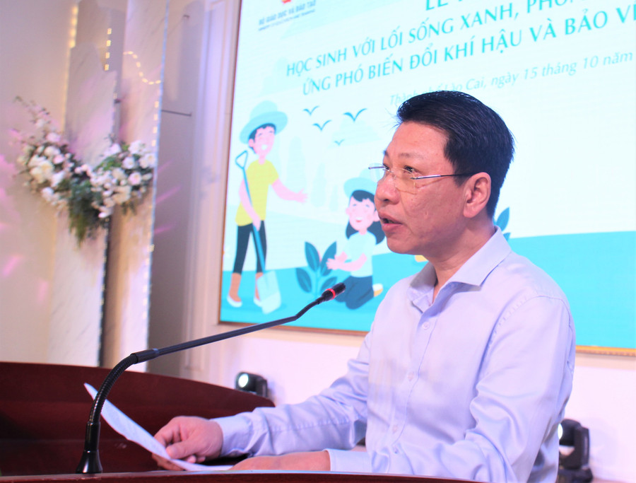 Ông Nguyễn Xuân An Việt phát biểu tại Lễ phát động.