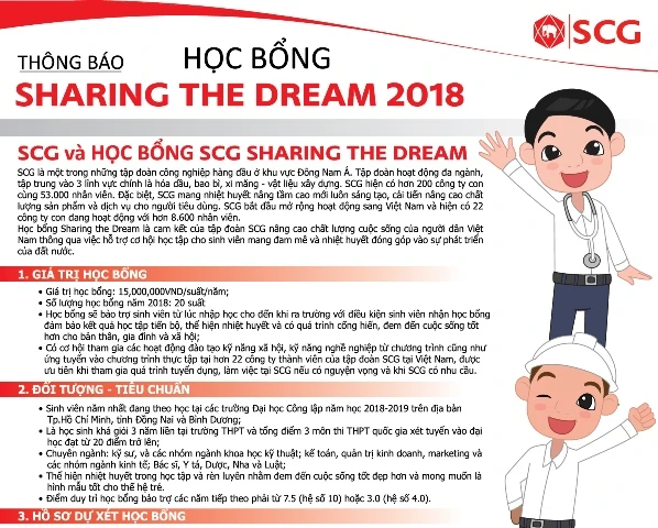 Kiến tạo tương lai tươi sáng cùng chương trình học bổng Sharing The Dream 2018